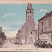 CPA Capelle Royale, Place de I Eglise, circular 1947