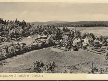 AK Buntenbock, Stadtansicht, gelaufen 1958