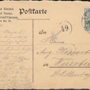 AK Bredeney, Pension, Hotel und Luftkurhaus Ruhrstein, gelaufen 1907