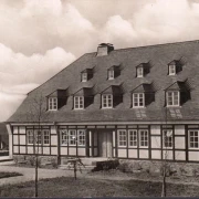 AK Burg an der Wupper, Jugendherberge, gelaufen 1957