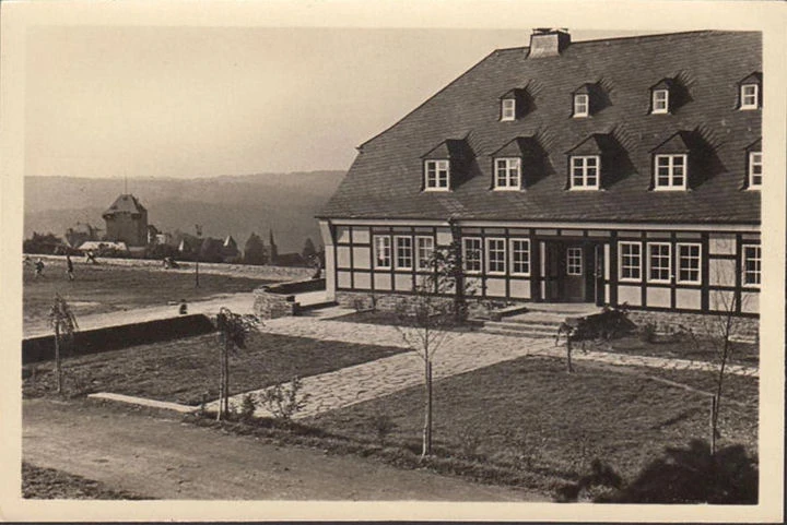 AK Burg an der Wupper, Jugendherberge, ungelaufen-datiert 1951