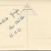 AK Burg an der Wupper, Jugendherberge, ungelaufen-datiert 1951