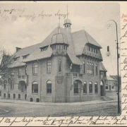 AK Burg auf Fehmarn, Das neue Rathaus, gelaufen 1906