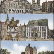 AK Bremen, Dom, Denkmal, Polizeigebäude, ungelaufen