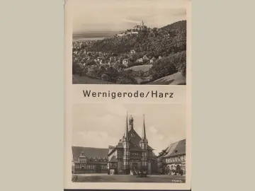 AK Tanne im Harz, Rathaus, Stadtansicht, gelaufen 1955