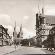 AK Duderstadt, Rathaus, Markstraße, Hotel, Kreisbauernschaft, Friseur, gelaufen 1973