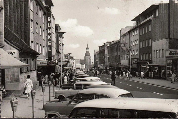 AK Remscheid, Alleestraße, Runkel, Autos, gelaufen