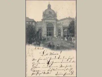 AK Wiesbaden, Kochbrunnen, gelaufen 1899