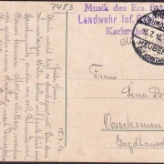 AK Partie zwischen Inzigkofen und Dietfurt, Feldpost, Landwehr Karlsruhe, Truppenübungsplatz Heuberg, gelaufen 1914