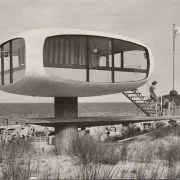 AK Binz, Turm des Wasserrettungsdienstes, gelaufen 1980