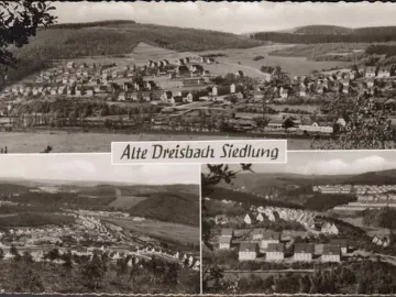 AK Niederschelden, Alte Dreisach Siedlung, gelaufen 1965