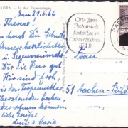 AK Paderborn, In den Paderanlagen, gelaufen 1966