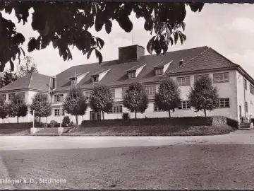 AK Ehingen, Stadthalle, ungelaufen