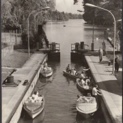 AK Königs Wusterhausen, Schleuse, Boote, gelaufen 1976