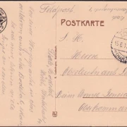 AK Harz, Bodetal, Bodetor, Feldpost, gelaufen 1917