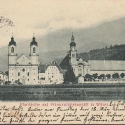 AK Wilten, Pfarrkirche und Prämonstratenserstift, gelaufen 1899