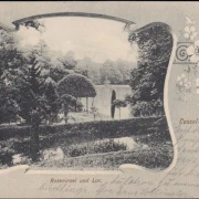 AK Kassel Wilhelmshöhe, Roseninsel und Lac, gelaufen 1904