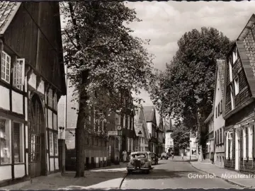 AK Gütersloh, Münsterstraße, gelaufen 1962