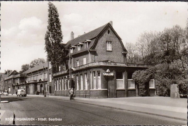 AK Recklinghausen, Städt. Saalbau, ungelaufen