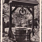 AK Walsrode, Alter Ziehbrunnen im Kloster, gelaufen 1952