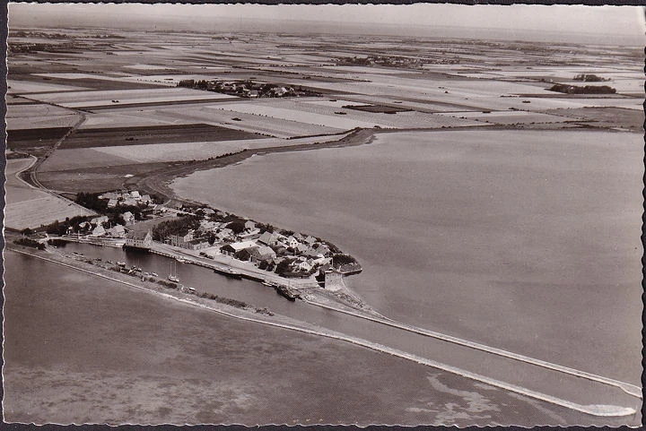 AK Fehmarn, Orth, Fliegeraufnahme, Stadtansicht, gelaufen 1959