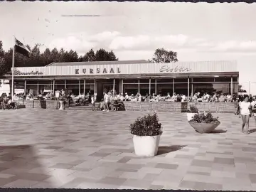 AK Grömitz, Kursaal, Cafe Eisbär, gelaufen 1964