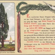 AK Fehmarn, Die blühende Pappel, Feldpost, gelaufen 1917