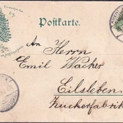 AK Quedlinburg, Schlosshof, gelaufen 1899