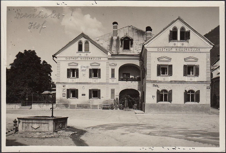 AK Greifenburg, Hotel Drautaler Hof, Gasthof Niedermüller, ungelaufen