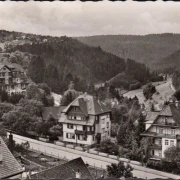 AK Freudenstadt, Blick ins Christophstal, gelaufen 1956