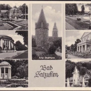 AK Bad Salzuflen, Kurpark, Kurhaus, Leopoldbad, Stadtturm, gelaufen 1963