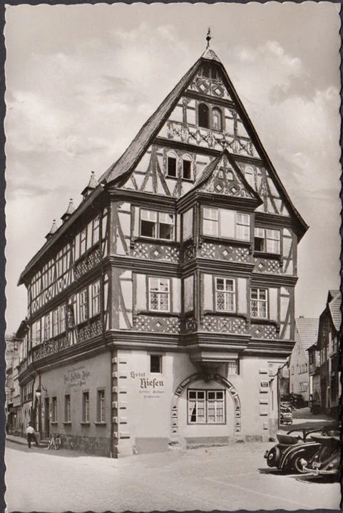 AK Miltenberg, Hotel Riesen, ungelaufen-datiert 1953