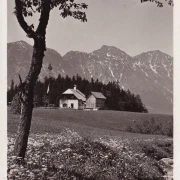 AK Bad Goisern, Kaffeeschank Dachsteinansicht, M. Pernkopf, gelaufen 1935