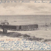 AK Gruss aus Göhren, Herrenbad, Umkleidehäuser, gelaufen 1900