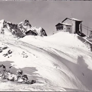 AK Klosters, Gotschnabahn, Bergstation, gelaufen 1960