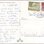 AK Klosters, Gotschnabahn, Bergstation, gelaufen 1960