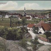 AK Wilhermsdorf, Stadtansicht, Kirche, gelaufen 1908