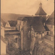 AK Cadolzburg, Schlosseingang, gelaufen 1909