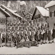 AK Garmisch Partenkirchen, Schäfflertanz 1834-1963, Tanzgruppe, ungelaufen