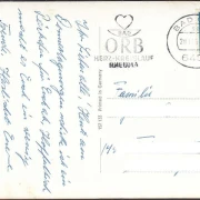 AK Bad Orb, Markt, Löwen Drogerie, Farben und Farbenhaus, gelaufen 1965