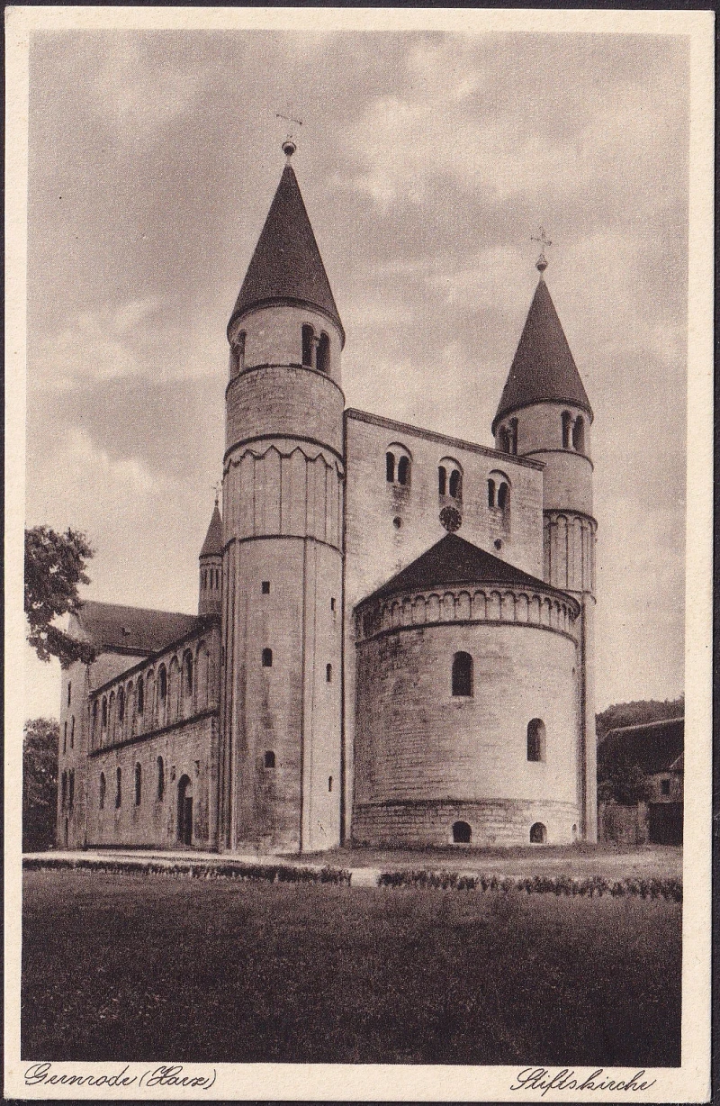 AK Gernrode, Stiftskirche, ungelaufen