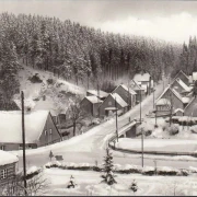 AK Tanne (Harz), Waldstraße im Winter, ungelaufen