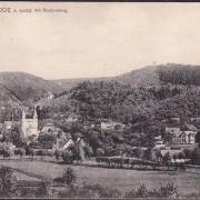 AK Gernrode, Stadtansicht mit Stubenberg, gelaufen 1907