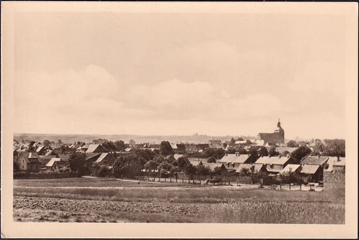 AK Harzgerode, Stadtansicht mit Kirche, ungelaufen- datiert 1954