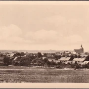 AK Harzgerode, Stadtansicht mit Kirche, ungelaufen- datiert 1954