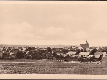 AK Harzgerode, Stadtansicht mit Kirche, ungelaufen- datiert 1954