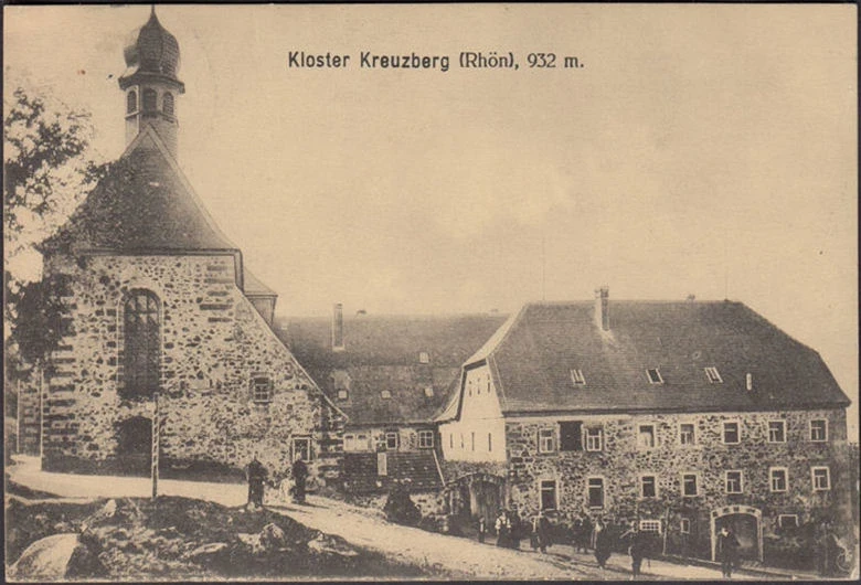 AK Rhön, Kloster Kreuzberg, gelaufen 1911