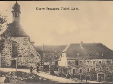 AK Rhön, Kloster Kreuzberg, gelaufen 1911