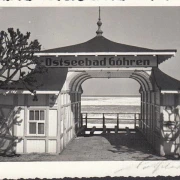 AK Göhren, Ehemaliger Eingang zum Strand, gelaufen 1962