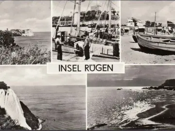 AK Rügen, Cap Arkona, Hafen, Juliusruh, Königstuhl, Göhren, gelaufen 1976